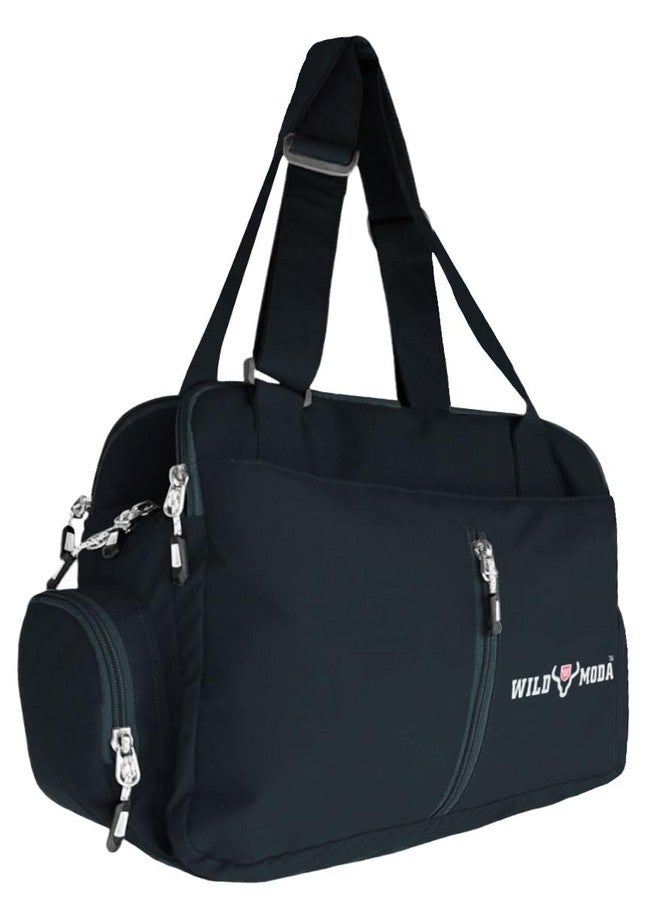 WILD MODA Designer Luxe: Spacious Office Bag, Shoulder Bag, Handbag & School Bag for Women (Black) - Image 1